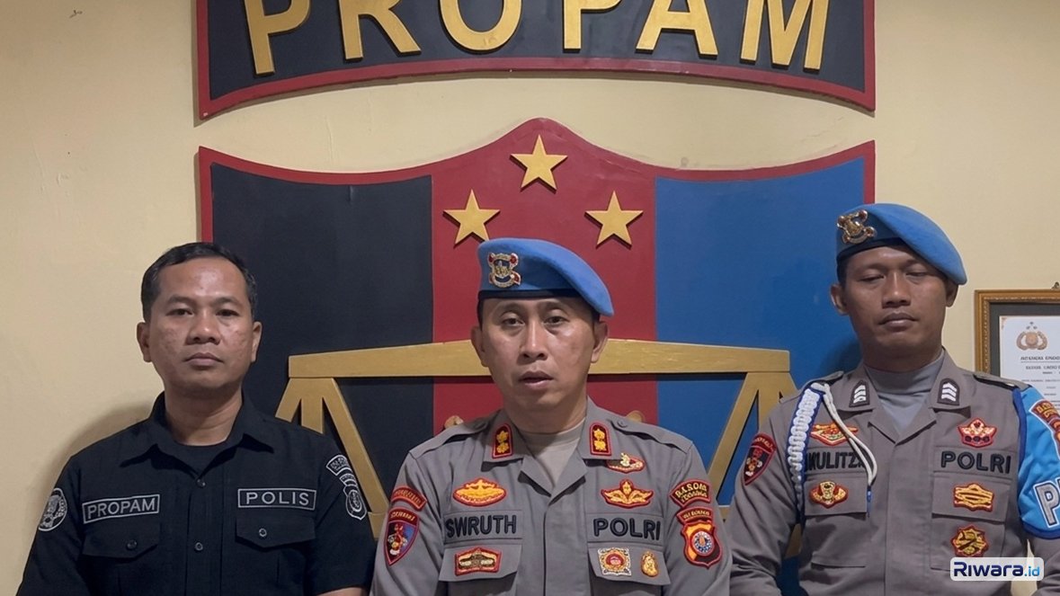 Prpam Polres Yogyakarta memberikan keterangan terkait penanganan kasus dugaan pungli kuliner Bolosego